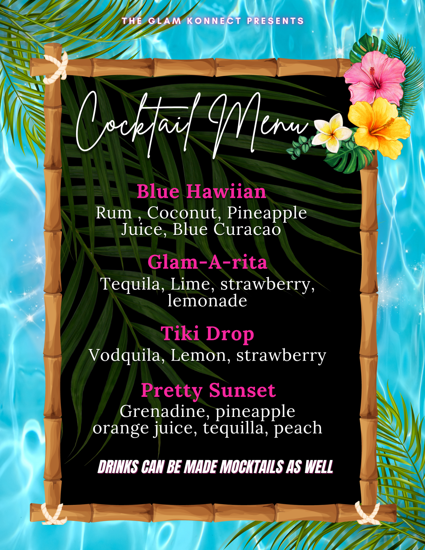Glam Konnect: Pink Tiki Pool Party